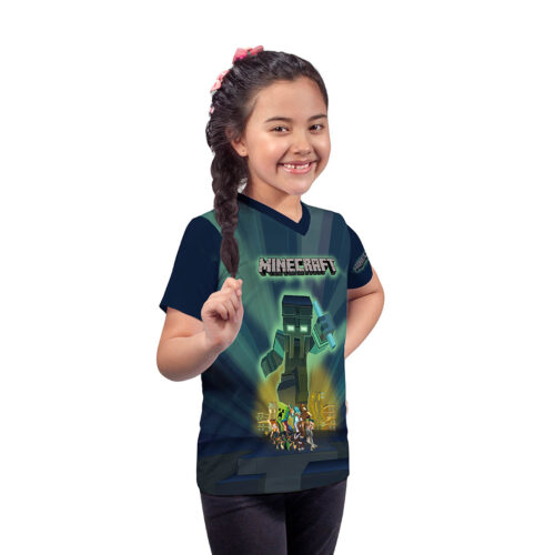 Camiseta Minecraft Mobs - Niña