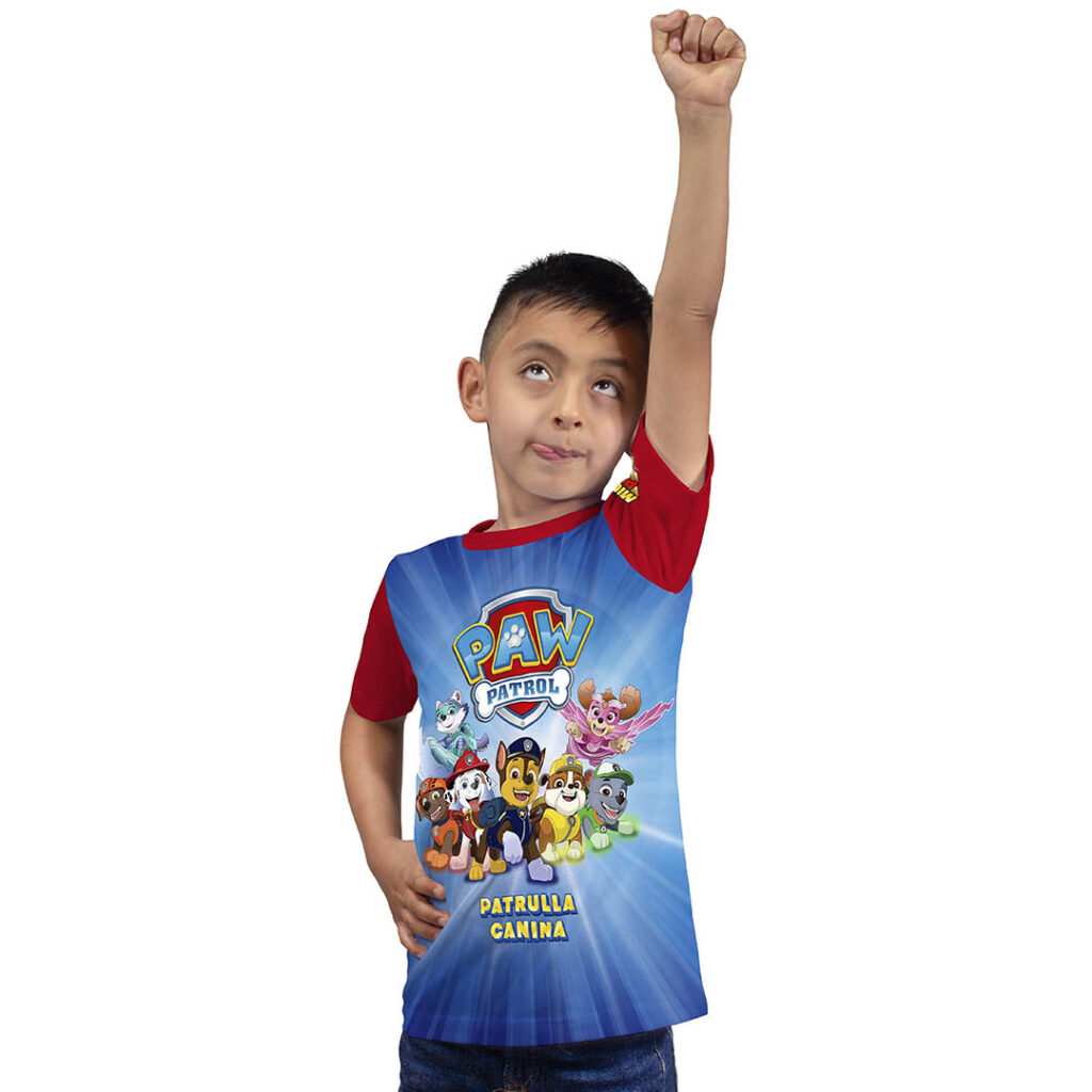 T-Shirt Paw Patrol Enfants - Équipe Des Chiots Héros Adventure Squad Pour Petits Aventuriers