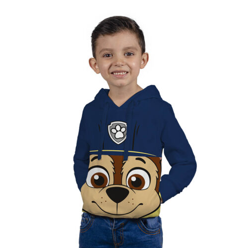 Buzo, Hoodie Con Capota, Chase Paw Patrol - Niño