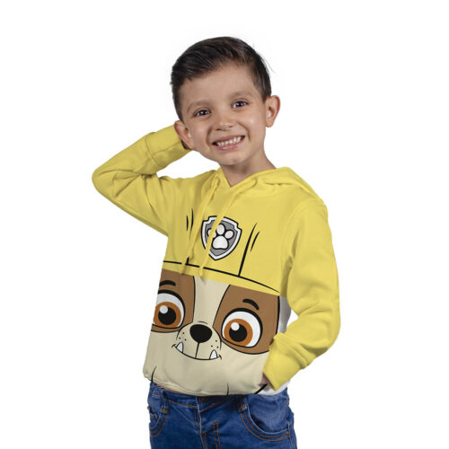 Buzo, Hoodie Con Capota, Rubble Paw Patrol - Niño
