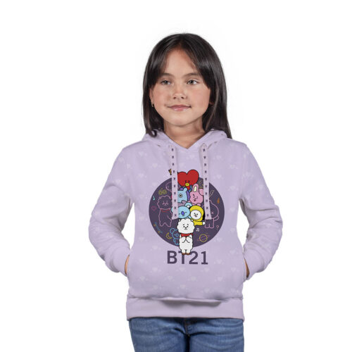 Buzo, Hoodie Con Capota, BTS - Niña