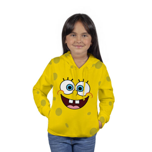 Buzo, Hoodie Con Capota, Bob Esponja - Niña