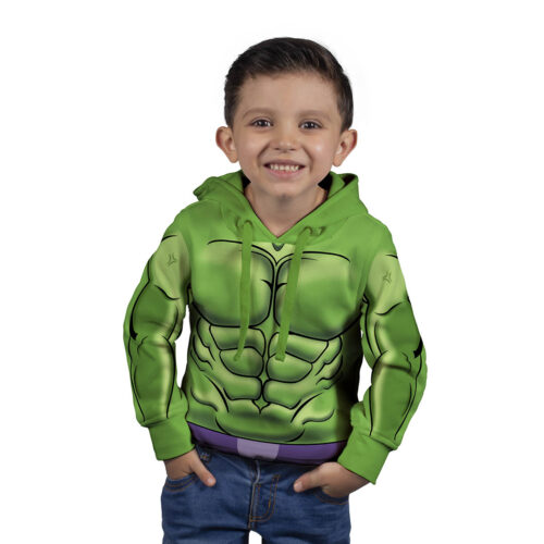 Buzo, Hoodie Con Capota, Hulk - Niño