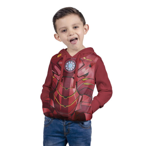 Buzo, Hoodie Con Capota, Iron Man - Niño