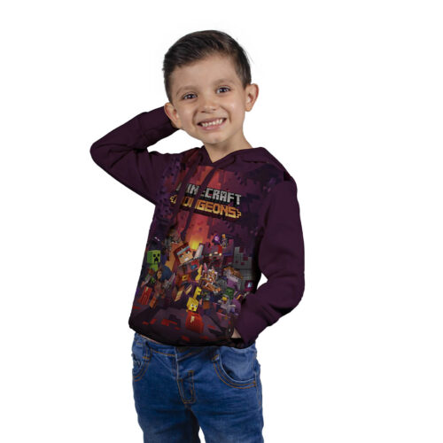 Buzo, Hoodie Con Capota, Minecraft Dungeons - Niño