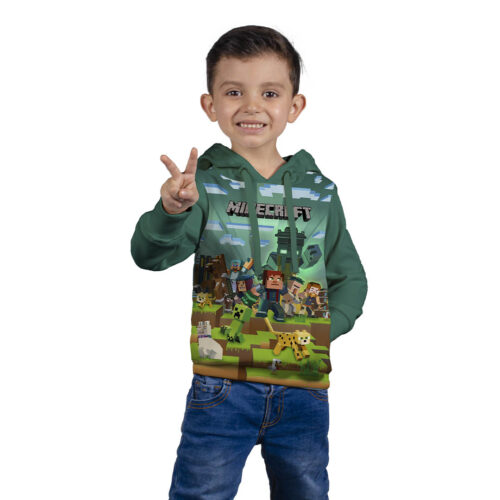 Buzo, Hoodie Con Capota, Minecraft - Niño