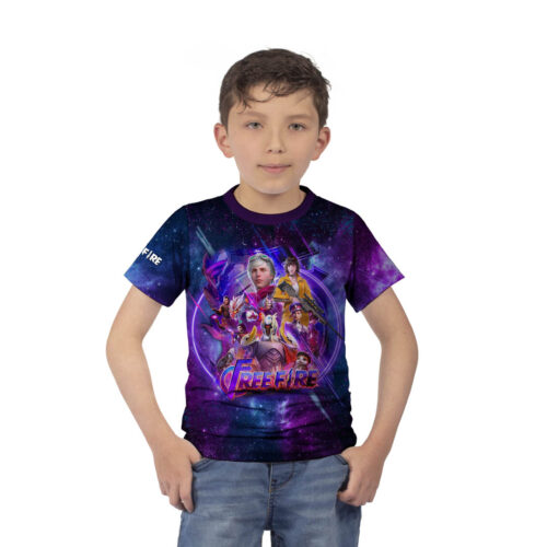 Camiseta Free Fire Futurista - Niño