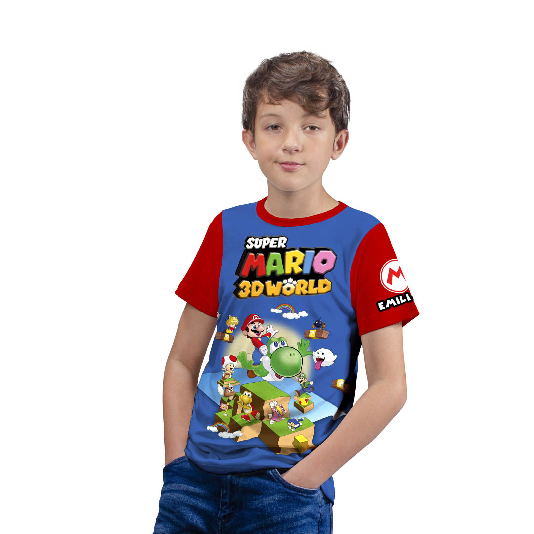 Camiseta Mario Bros World Atipic