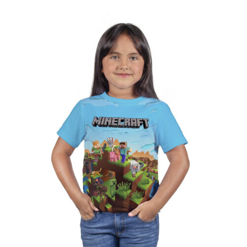 Camiseta Minecraft Clásica - Niña