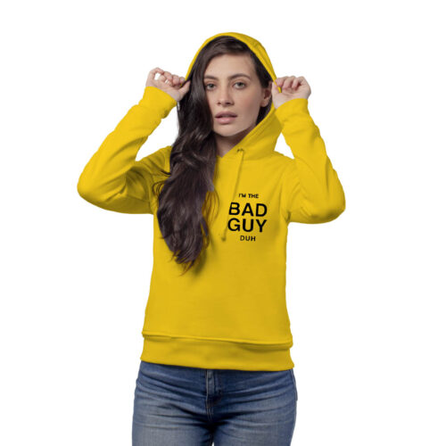 Buzo, Hoodie Con Capota, Billie Eilish Bad Guy - Mujer