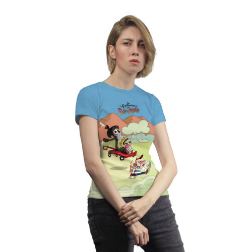 Camiseta Billy y Mandy Azul - Mujer