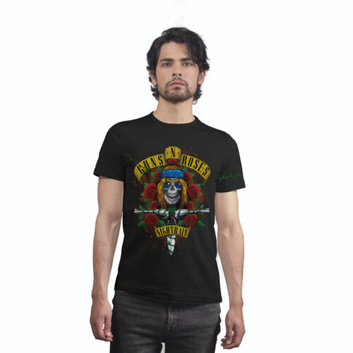 Camiseta Guns N' Roses Calavera- Hombre
