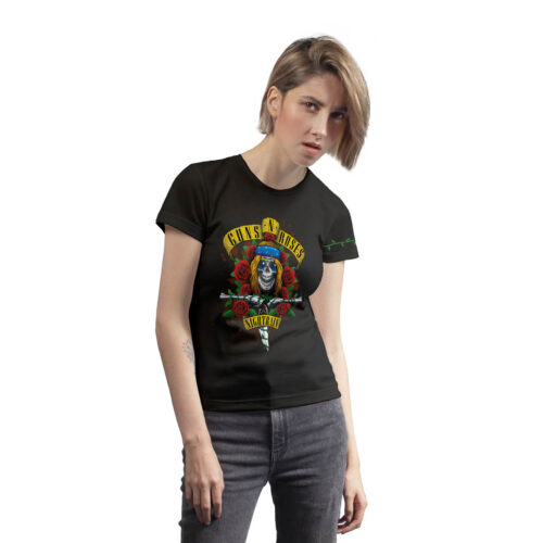 Camiseta Guns N' Roses Calavera- Mujer