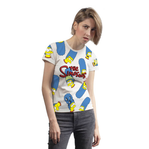 Camiseta Los Simpson Marge Collage - Mujer