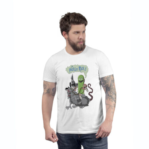 Camiseta Rick y Morty, Pepinillo Rick Jinete - Hombre