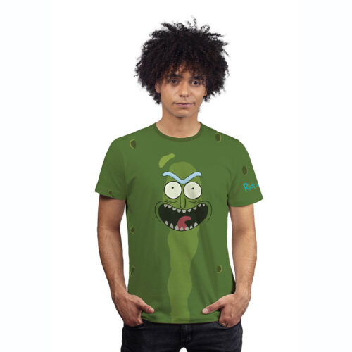 Camiseta Pickle Rick Verde - Hombre
