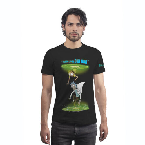 Camiseta Rick & Morty Portales - Hombre