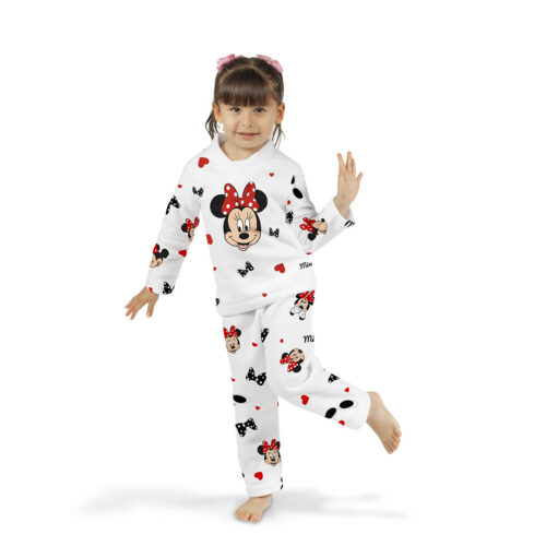 Pijama Minnie Corazones - Niña