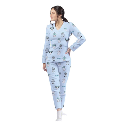 Pijama Rick and Morty Snuffles - Azul cielo - Mujer